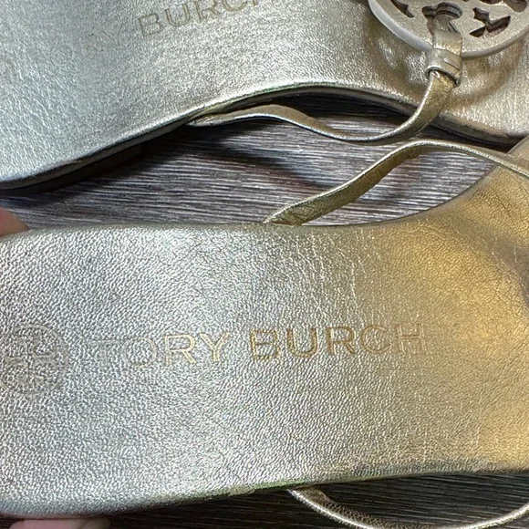 Tory Burch Metallic gold Sandals woman’s size 9 (j58) - Picture 4 of 8